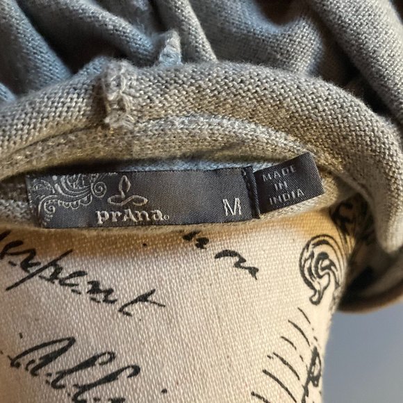 Prana Mariette Hooded Sweater Mini Dress Size M Heather Gray/Brown EC - Picture 6 of 9